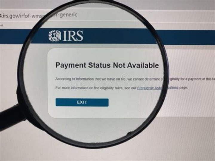 Why does my stimulus check say payment status not available?