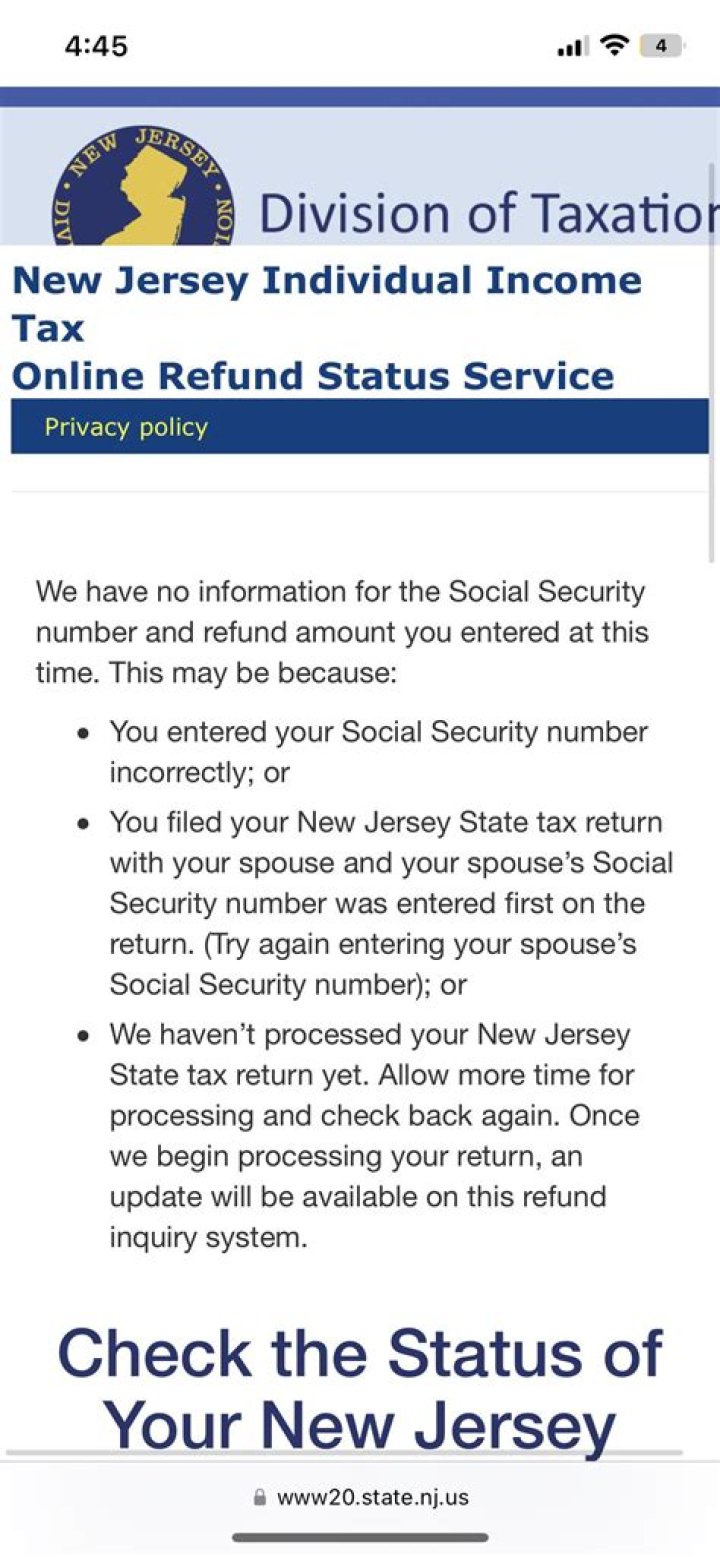 Why is NJ state Refund taking so long?