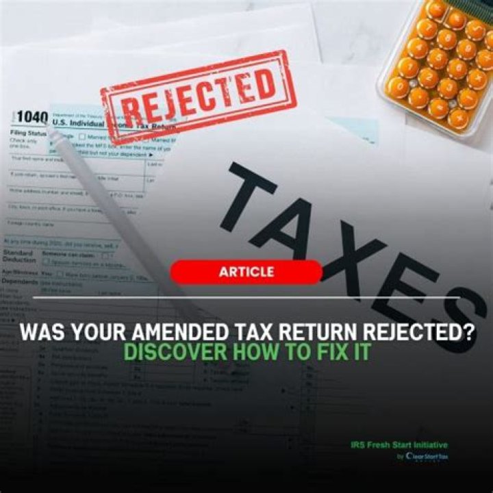 Why was My IRS tax return rejected?